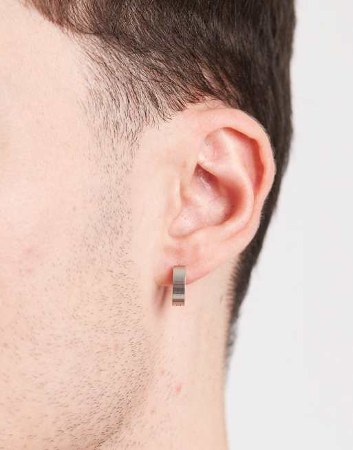 Lost Souls 12mm huggie hoop earrings in stainless steel , 3 of 3