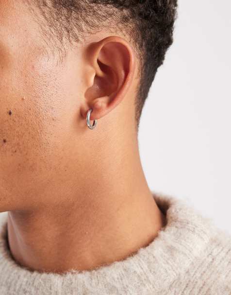 Lost Souls 15mm hoops earrings in stainless steel - view 1