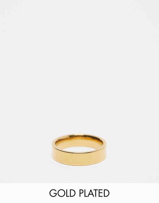 Lost Souls – 18k guldpläterad ring i rostfritt stål, 6mm
