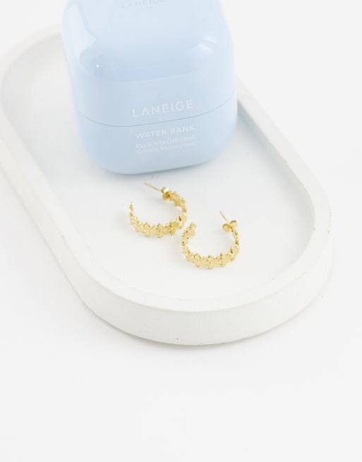 Lost Souls – 18K guldpläterade creoler med smält design, 2 av 4