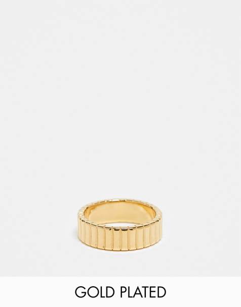 Lost Souls - 18k vergulde 6mm ring van roestvrij staal in goud - view 1