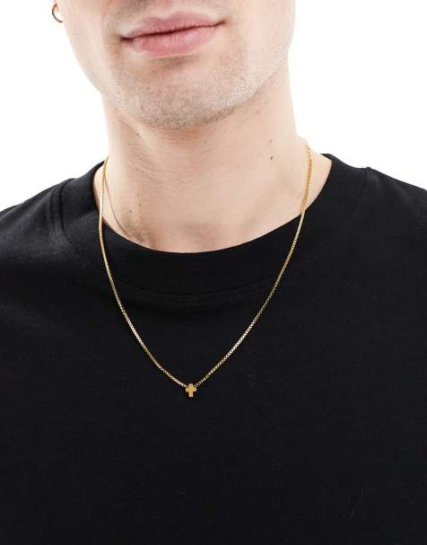 Lost Souls - 18k vergulde ketting met mini kruishangertje - view 1