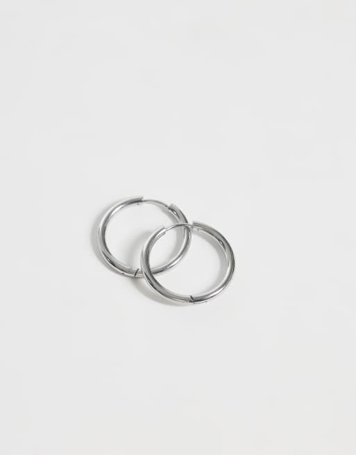 Lost Souls 20 mm dikke hoepeloorbellen van roestvrij staal, 3 van 4