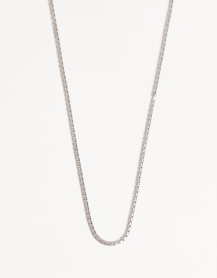Lost Souls 2.5mm Herringbone Chain Necklace In Silver