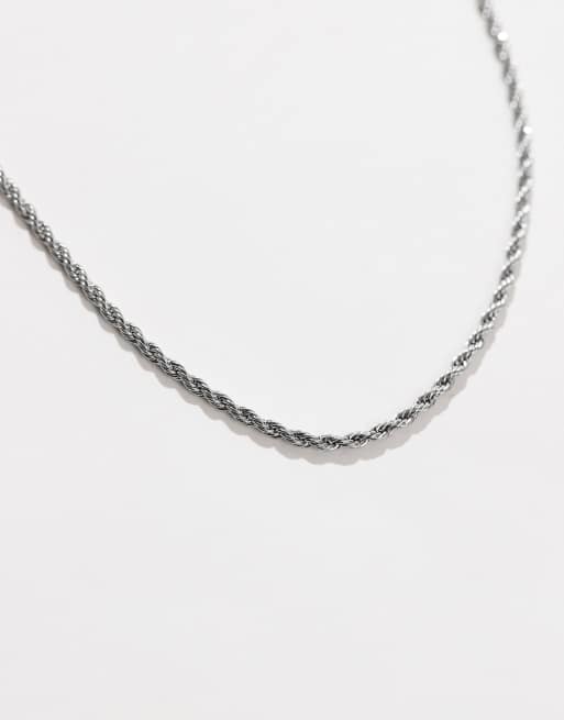 Lost Souls 2.5mm rope chain necklace in stainless steel, 3 of 4