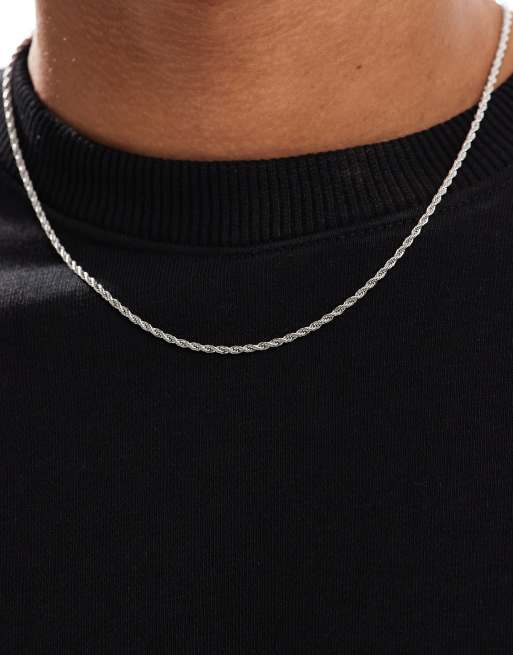 Lost Souls 2.5mm rope chain necklace in stainless steel, 4 of 4