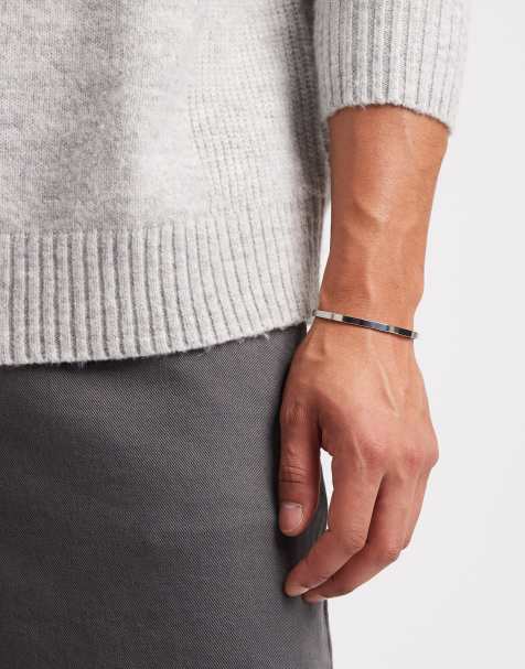 Lost souls 2mm cuff bracelet  in stainless steel - view 1