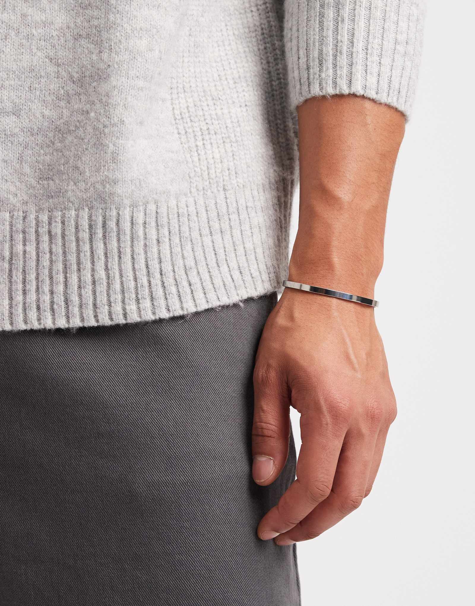 Браслет-манжета Lost Souls диаметром 2 мм из нержавеющей стали 