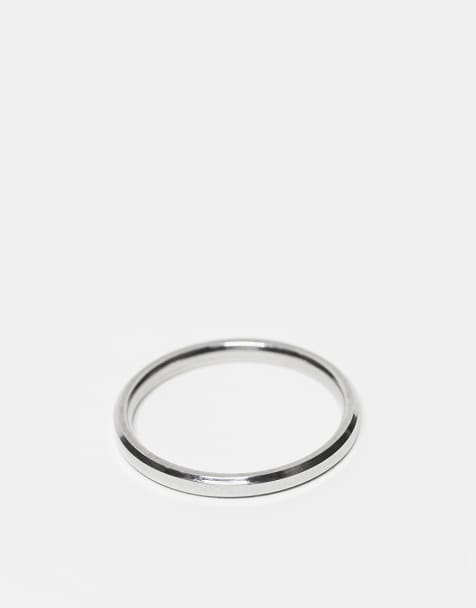 Lost souls 2mm skinny band ring in stainless steel - view 1