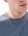[LOST SOULS] Lost Souls 2mm Snake chain necklace in 18k gold plated No Size GOLD