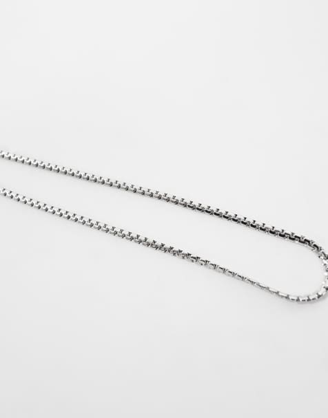 Lost Souls 3mm Snake chain necklace in stainless steel - view 2
