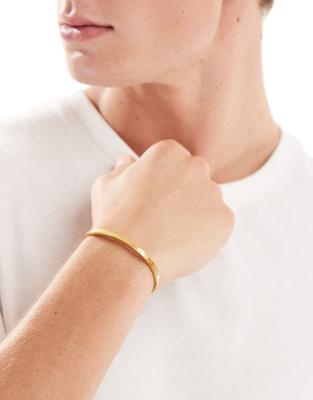 Lost Souls - 4 Mm Tyndt Armbånd I 18 K Forgyldning-Guld