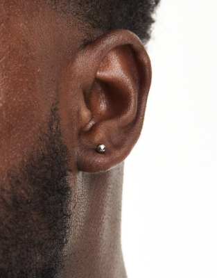 Lost Souls 4mm ball stud earring in stainless steel - view 1