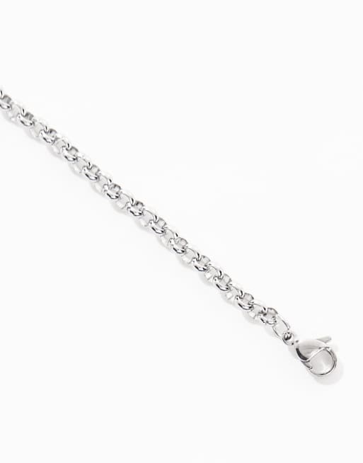 Lost Souls 4mm rolo chain bracelet in stainless steel, 4 of 4