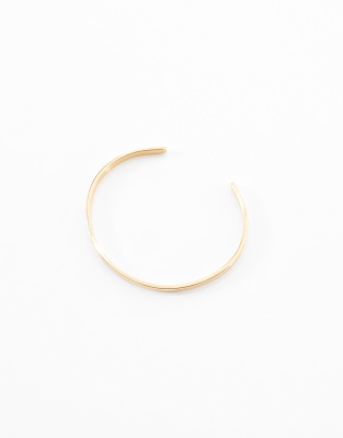 Lost Souls 4mm Skinny Cuff Bracelet In Gold