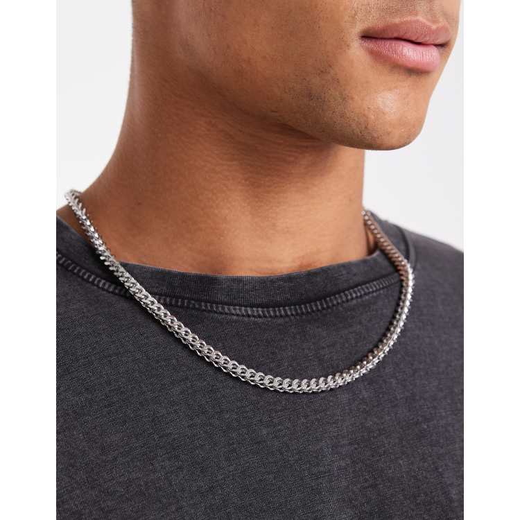 Lost Souls 5mm box cable chain necklace in stainless steel | ASOS