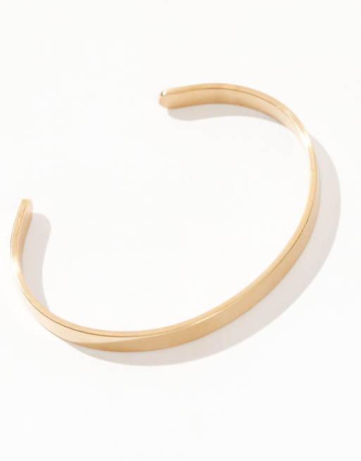 Lost Souls 6mm cuff bracelet in 18k gold plated, 2 of 4