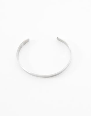 Lost Souls 6mm Minimalist Cuff Bracelet In Metallic