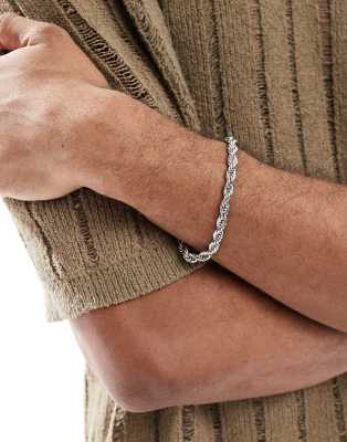 Lost Souls 6mm rope chain bracelet in stainless steel - view 1