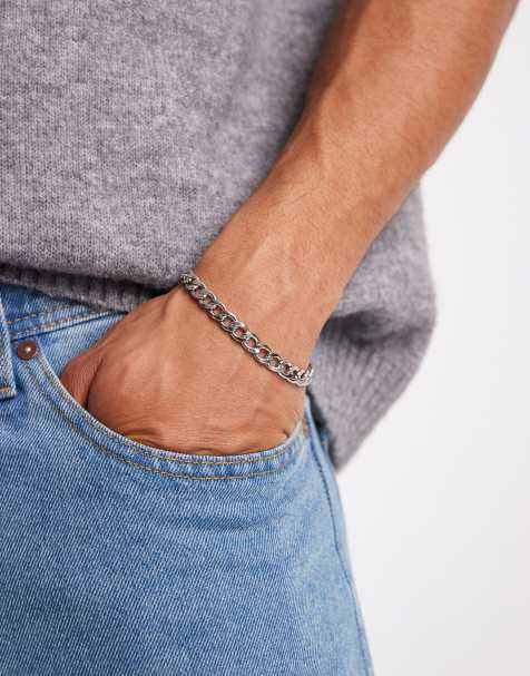 Lost Souls 7mm Curb chain bracelet in stainless steel - view 1