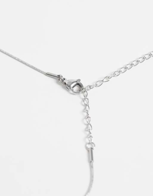 Lost Souls abstract pendant necklace in stainless steel, 4 of 4