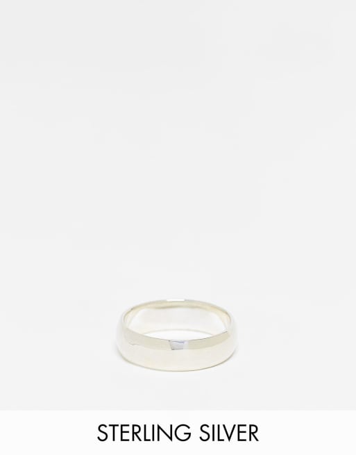 Lost Souls - Anello a fascia in argento sterling