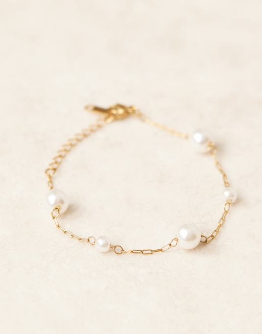 Lost Souls – Armband i rostfritt stål med 18K guldplätering och pärlor, 3 av 3