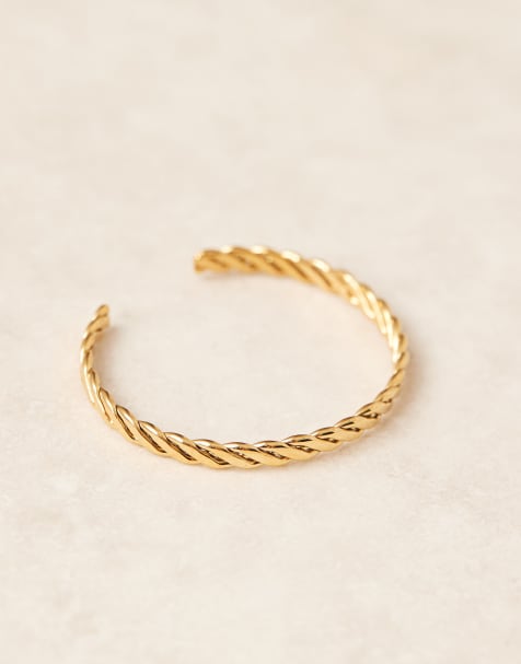 Lost Souls - Armbånd med 18 k guldbelægning og flettet design i rustfrit stål - view 1