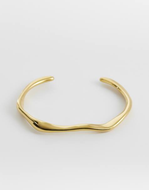 Lost Souls – Armreif mit 18-Karat-Vergoldung im Flüssigmetall-Design - view 1