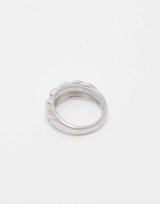 Lost Souls - Bague torsadée en acier inoxydable - Argenté, 3 de 4
