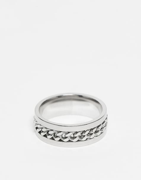Lost Souls – Bandring aus Edelstahl mit Kettendesign - view 1