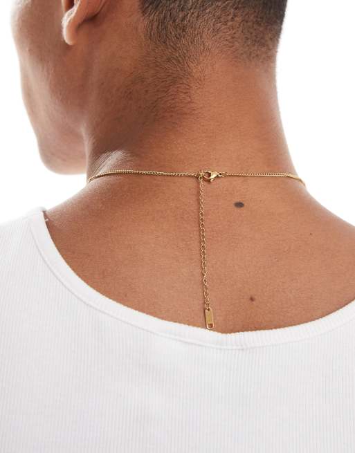 Lost Souls black resin pendant necklace in 18k gold plated, 3 of 3