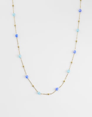 Lost Souls Blue Glass Bead Necklace