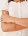 [LOST SOULS] Lost Souls bolo adjustable chain bracelet in 18ct gold plated stainless steel No Size GOLD