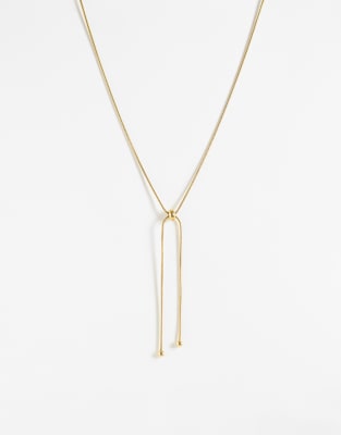 Lost Souls Bolo Lariat Necklace In Gold