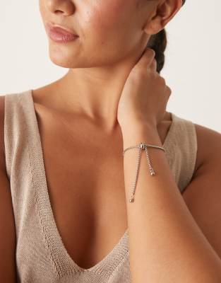 Lost Souls - Bracelet chaîne ajustable en acier inoxydable - Argenté