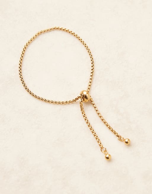 Lost Souls - Bracelet chaîne ajustable en acier inoxydable plaqué or 18 carats, 3 de 3