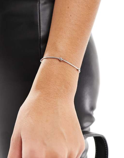 Lost Souls - Bracelet en acier inoxydable à maillons raffinés et boules - Argenté, 4 de 4