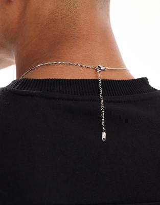 Lost Souls brick pendant necklace in stainless steel