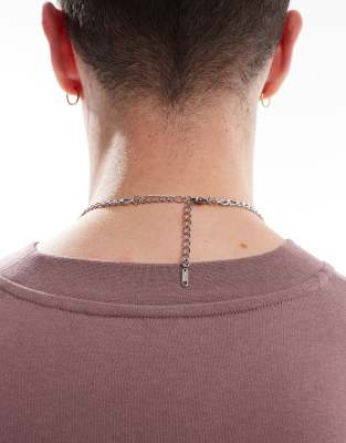 Lost Souls Chunky Figaro Chain Necklace In Silver