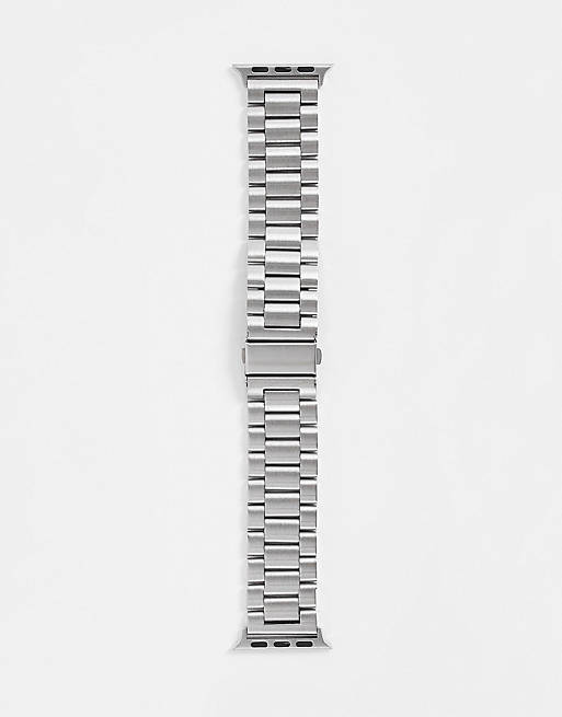 Lost Souls - Cinturino per orologio smartwatch color argento in acciaio inossidabile