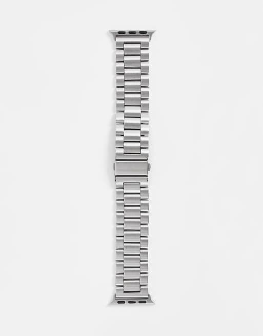 Lost Souls - Cinturino per orologio smartwatch color argento in acciaio inossidabile