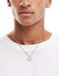 [LOST SOULS] Lost Souls coin pendant necklace in 18k gold plated No Size GOLD