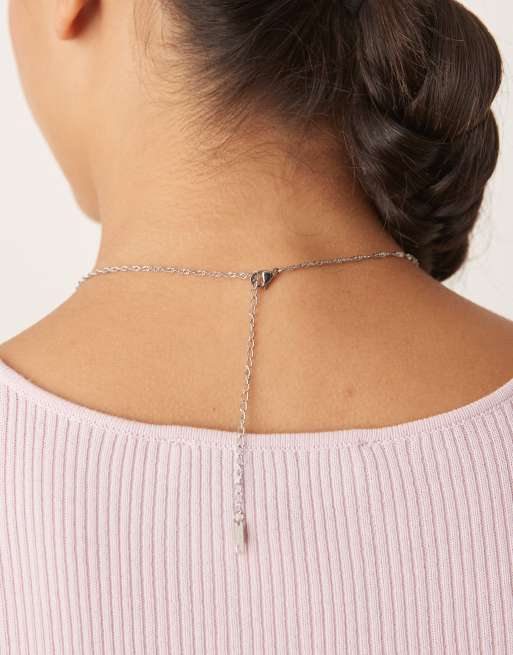 Lost Souls - Collana a catenina sottile in acciaio inossidabile color argento , 2 di 3