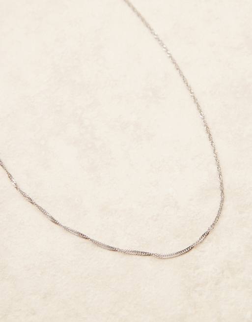Lost Souls - Collana a catenina sottile in acciaio inossidabile color argento , 3 di 3