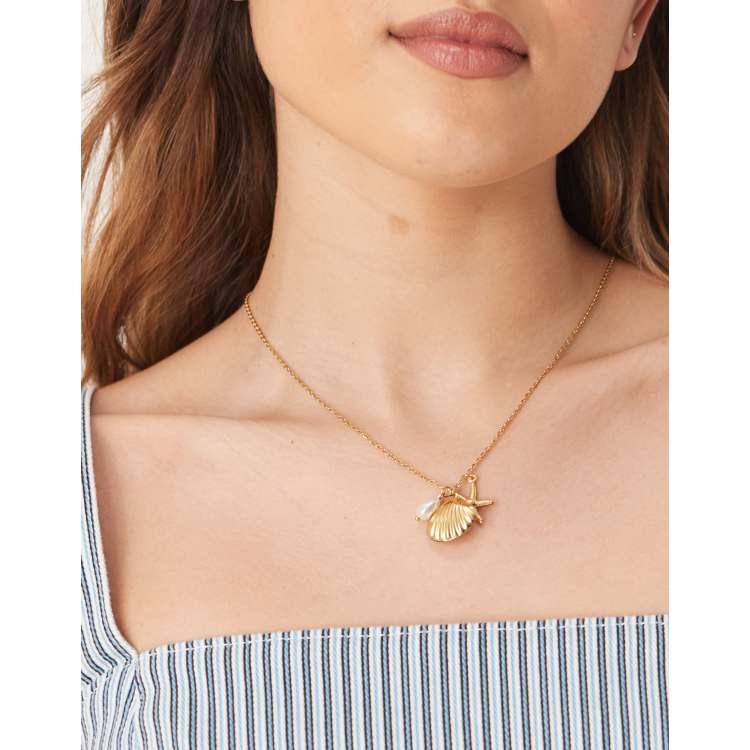 Collana con Ciondolo a Spirale Solare in Acciaio Inossidabile Placcato Oro 18k J&D 40+5cm