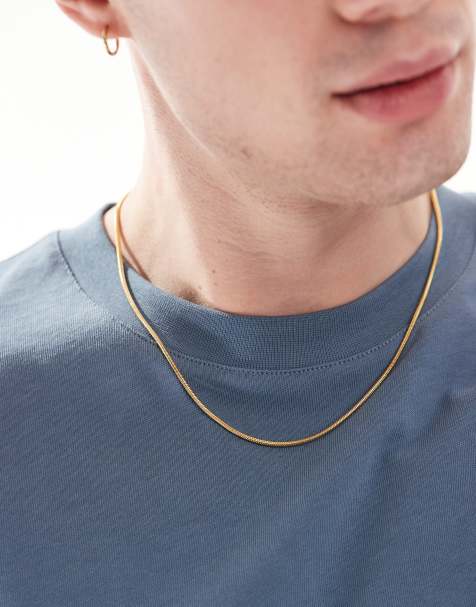 Lost Souls - Collana in catenina snake da 2 mm placcata oro 18 k - view 1