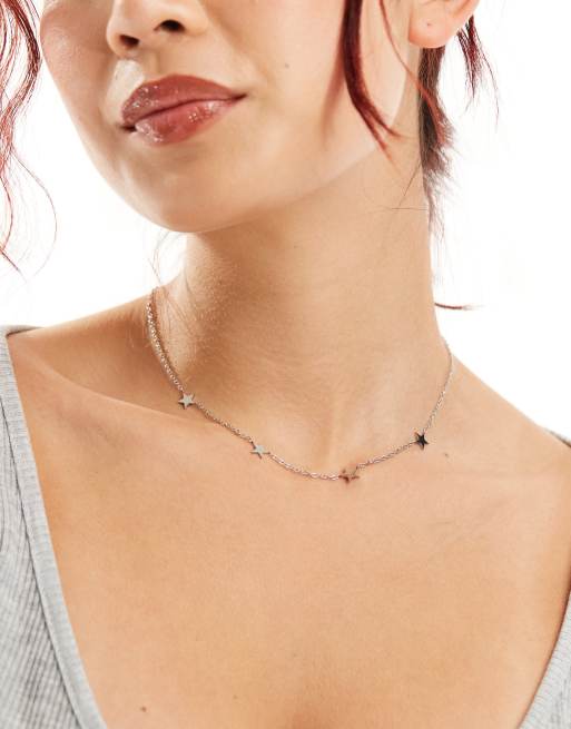 Lost Souls - Collier à pendentif étoile en acier inoxydable - Argenté