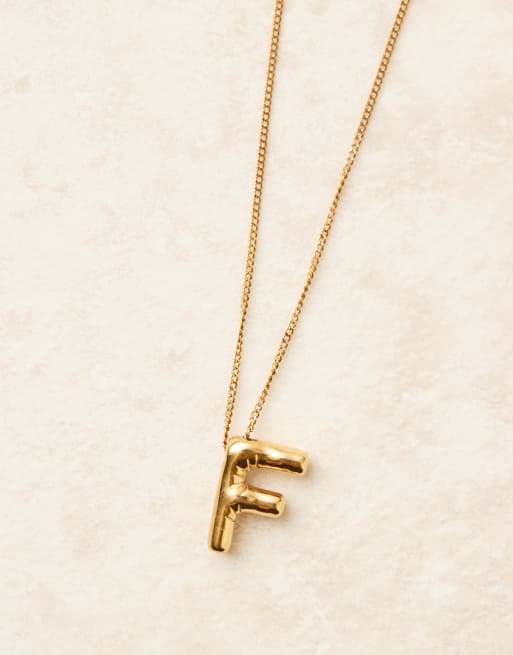 Lost Souls - Collier avec initiale en plaqué or 18 carats, 3 de 3