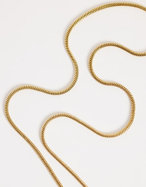 Lost Souls collier bolo lariat en acier inoxydable plaqué or 18 carats, 4 de 4